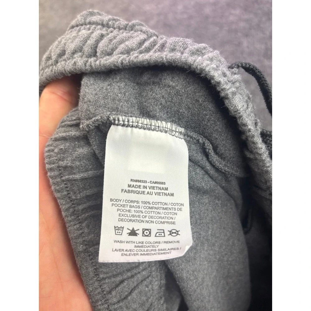 Nike Jogger Sweatpants Mens Large Gray Cotton Drawstring Athletic